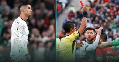 سباق الكروت الحمراء بين ميسي ورونالدو.. الدون الأكثر حصولا على البطاقات