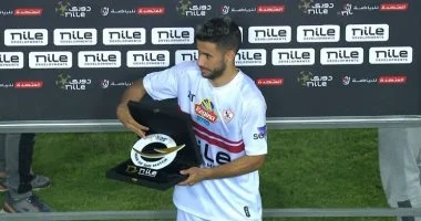 ناصر ماهر رجل مباراة الزمالك وبيراميدز بالسوبر